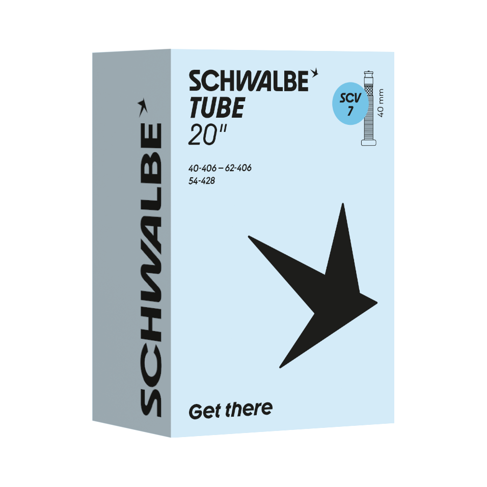 Verpackung des Schwalbe SCV7 Schlauches