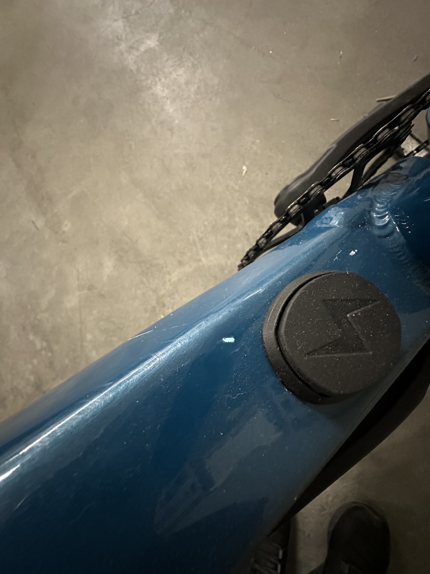 Bergstrom Flow 3 Testvelo in oncean blau, Unterrohr