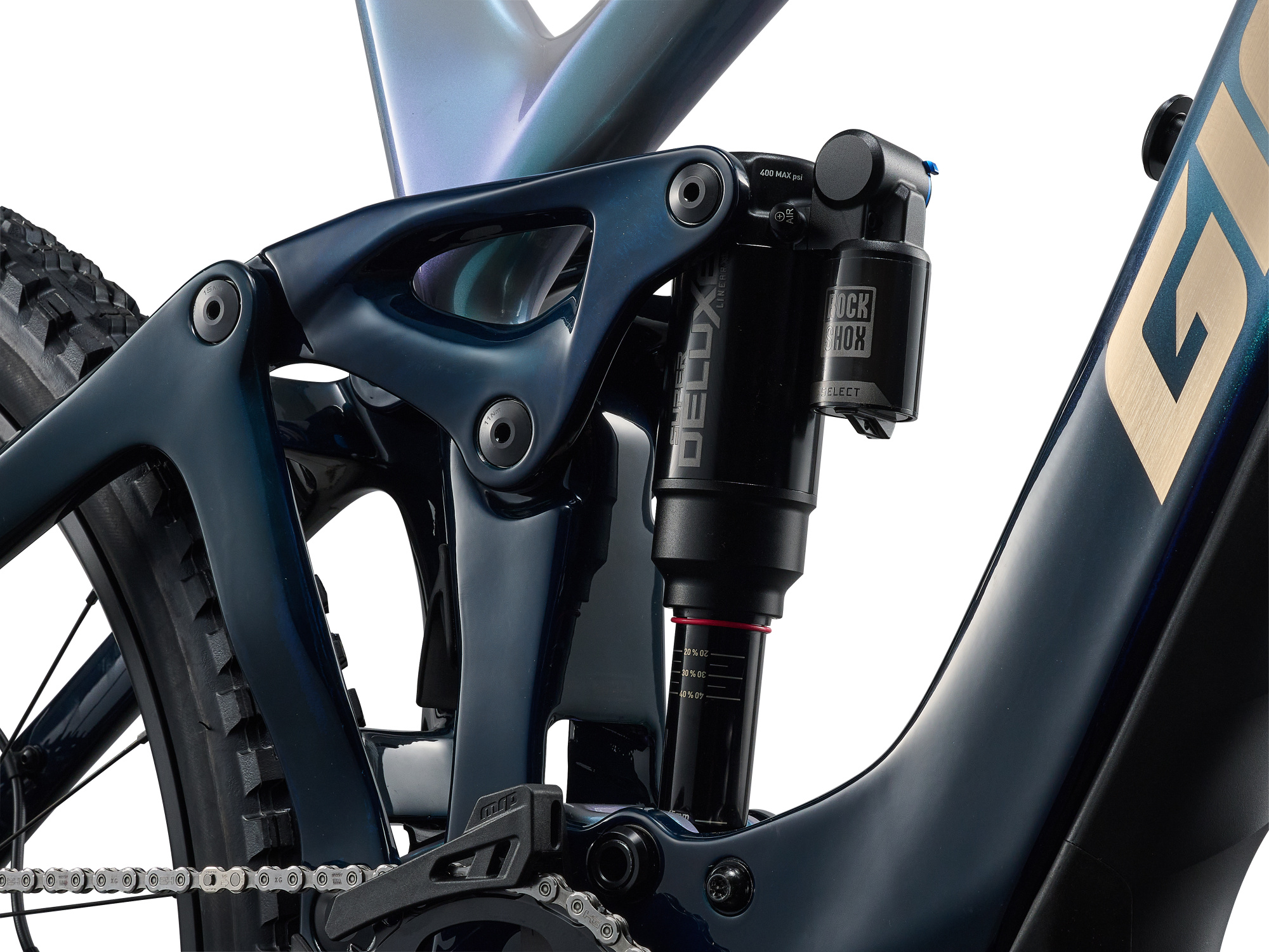 Giant Reign Advanced E+ 2 E-MTB in Prismatic Haze mit abnehmbarem Akku und Carbonrahmen
