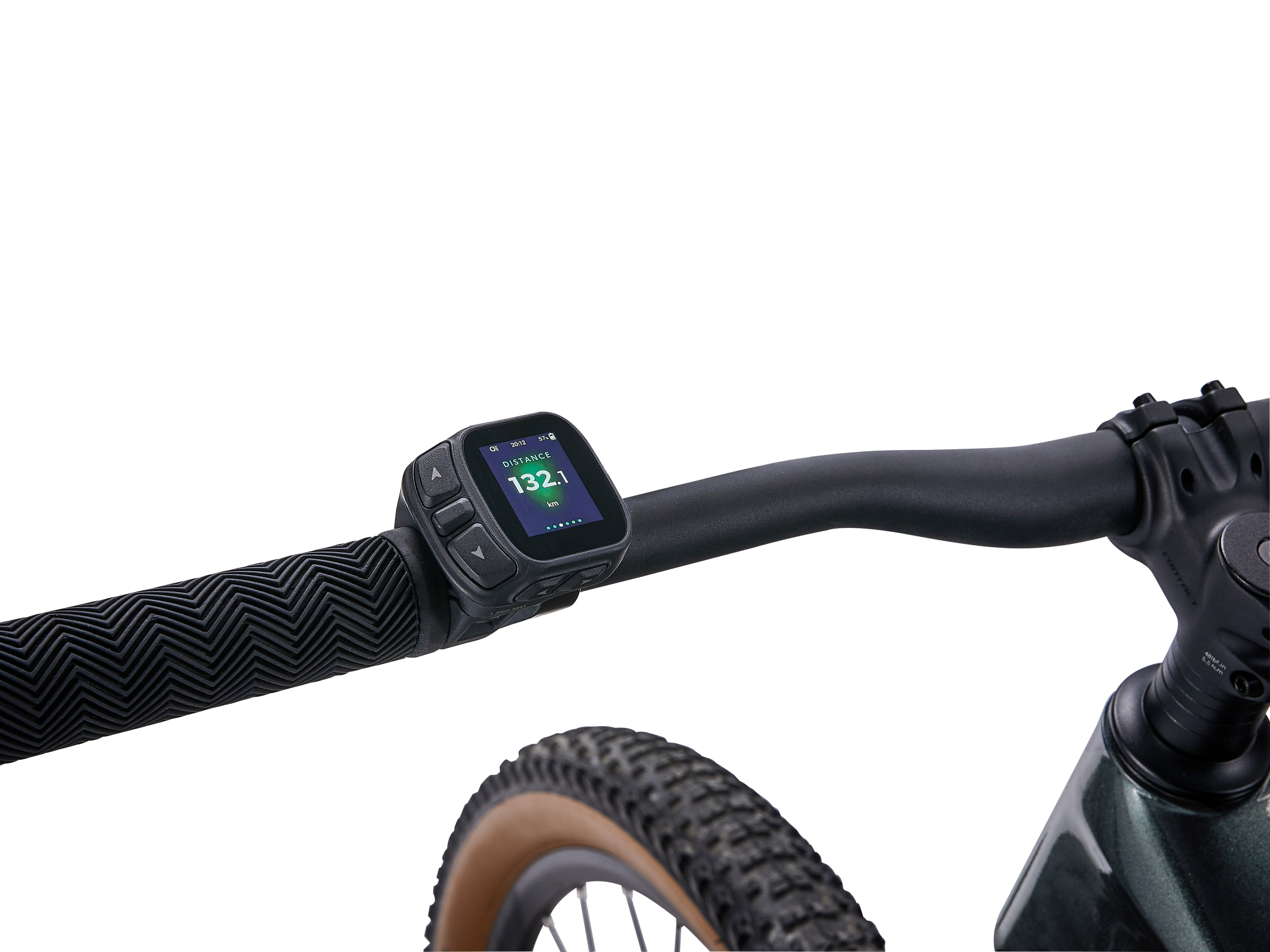 Giant E-MTB Talon E+ ind dunklem grün , Detailansicht Display am Lenker