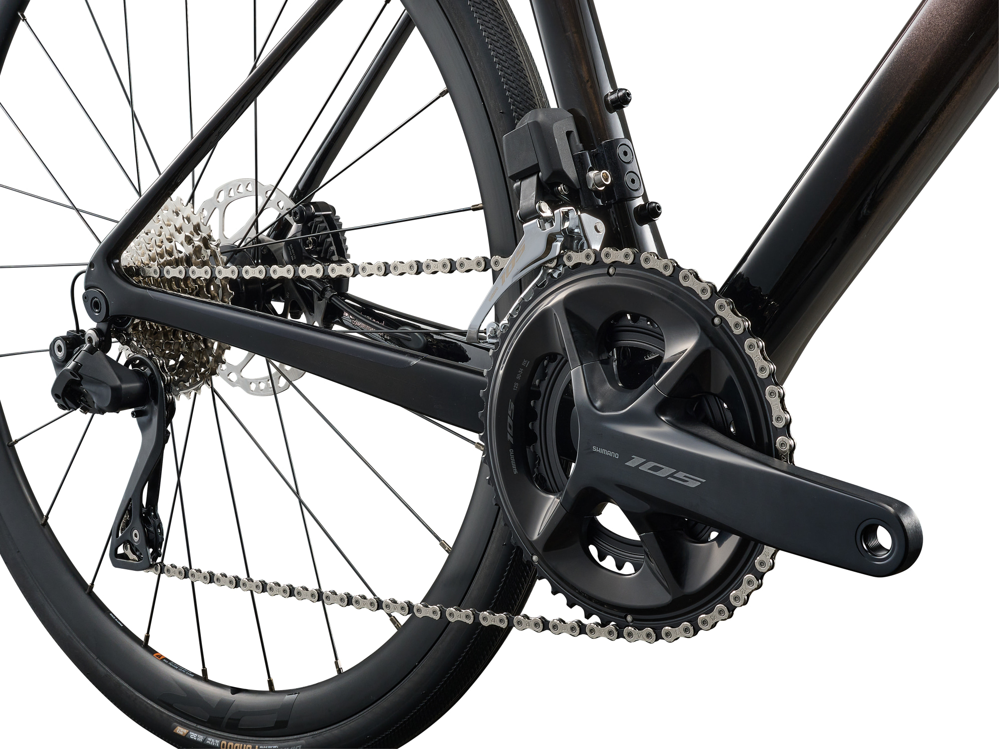 Vélo route endurance Liv Avail Advanced 1, détail transmission