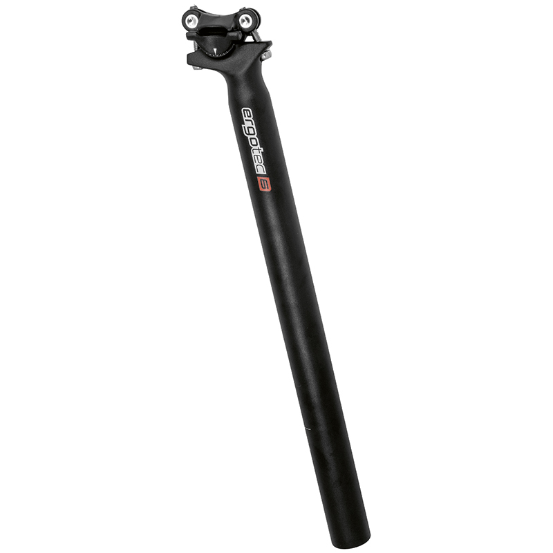 Schwarze Patentsattelstütze von Ergotec Modell Skalar mit Safetylevel 6