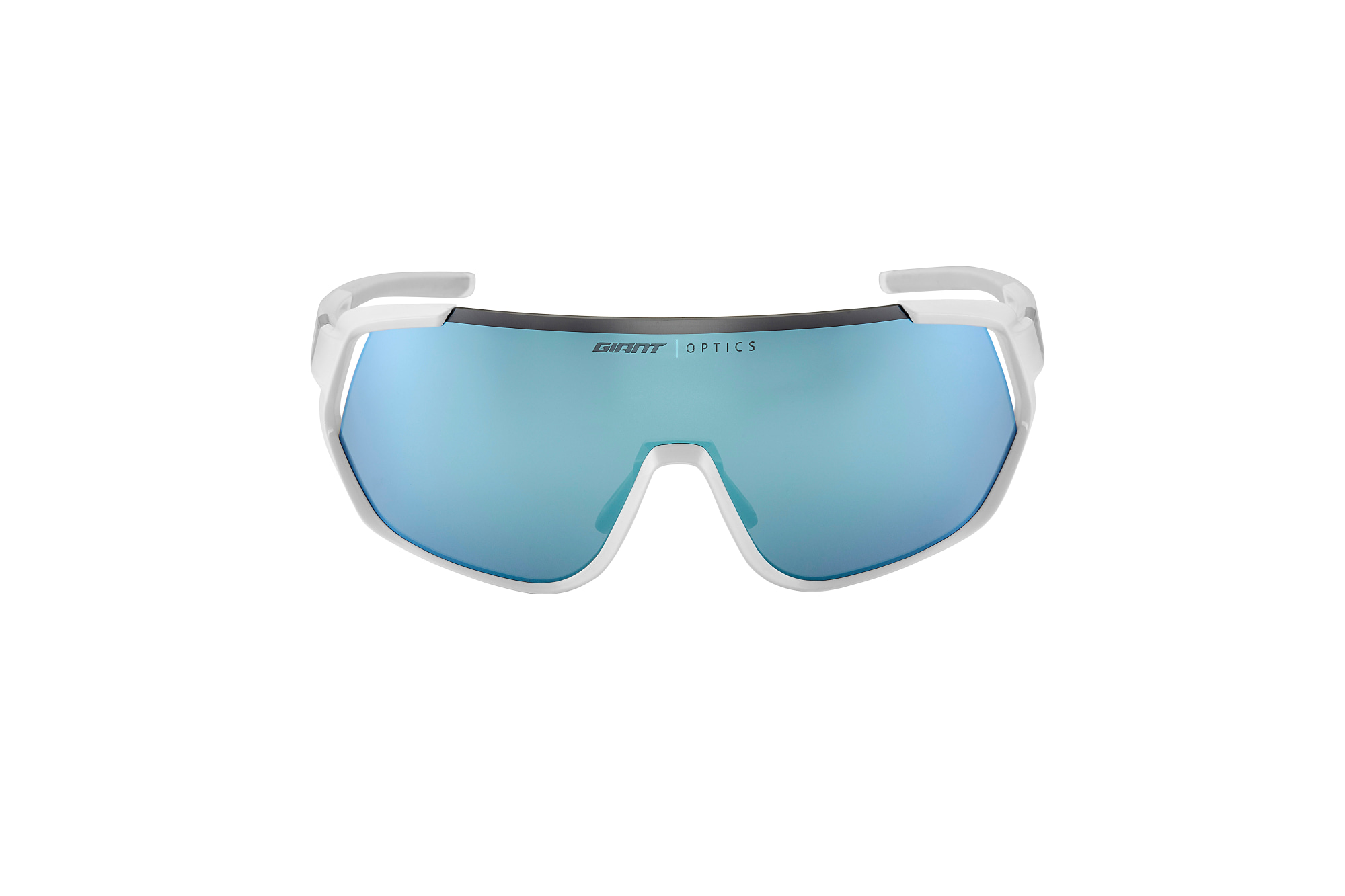 Giant Agos Farradbrille in weiss blau Ansicht von Vorne