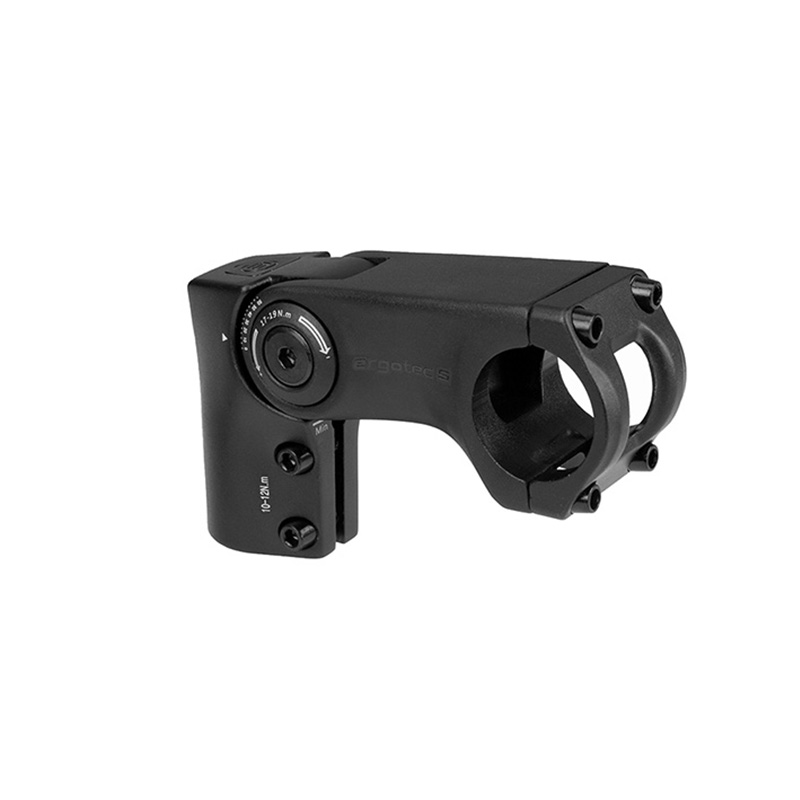 Ergotec Sepia Ahaed 50 XL Vorbau mit verstellbarem Winkel und einem Aufbau von 50 mm in schwarz