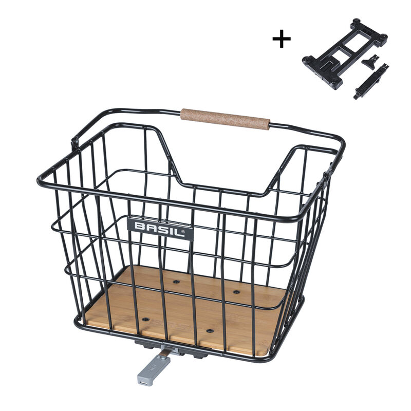 Basil Nordland Velokorb mit MIK Adapterplatte 2.0