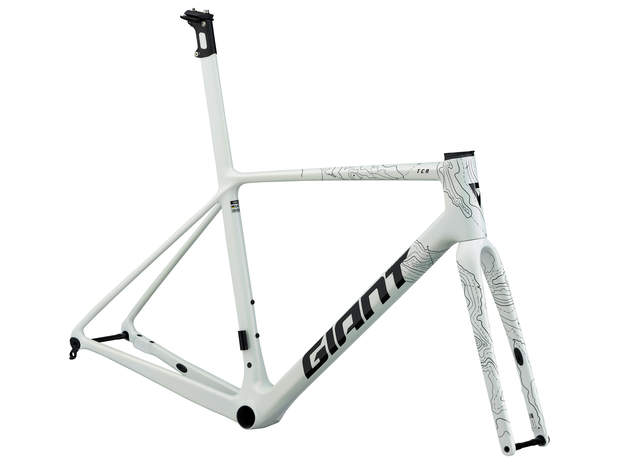 Cadre carbone Giant TCR Advanced SL, vue trois-quarts avant droit
