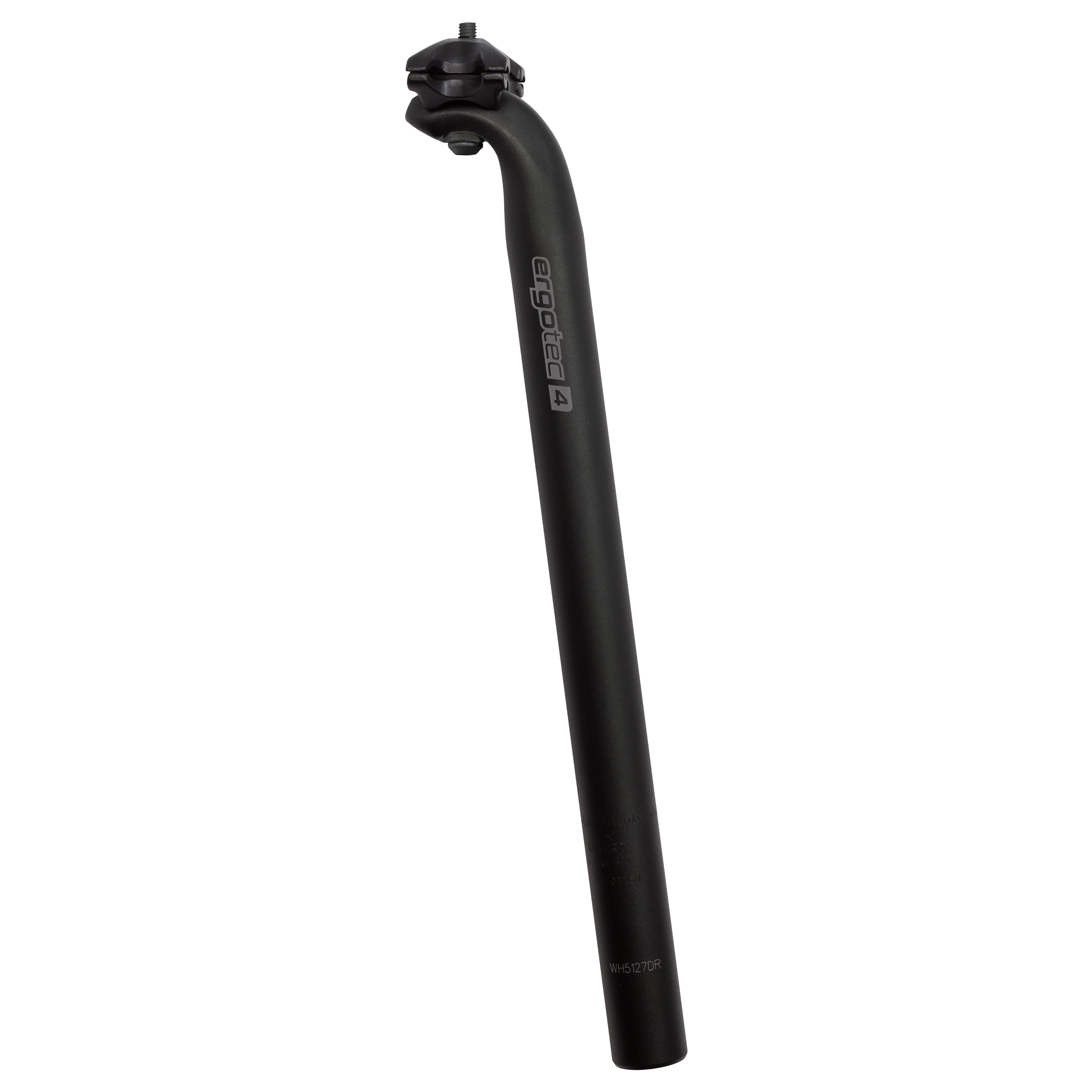 schwarze Patentsattelstütze von Ergotec Modell Hook