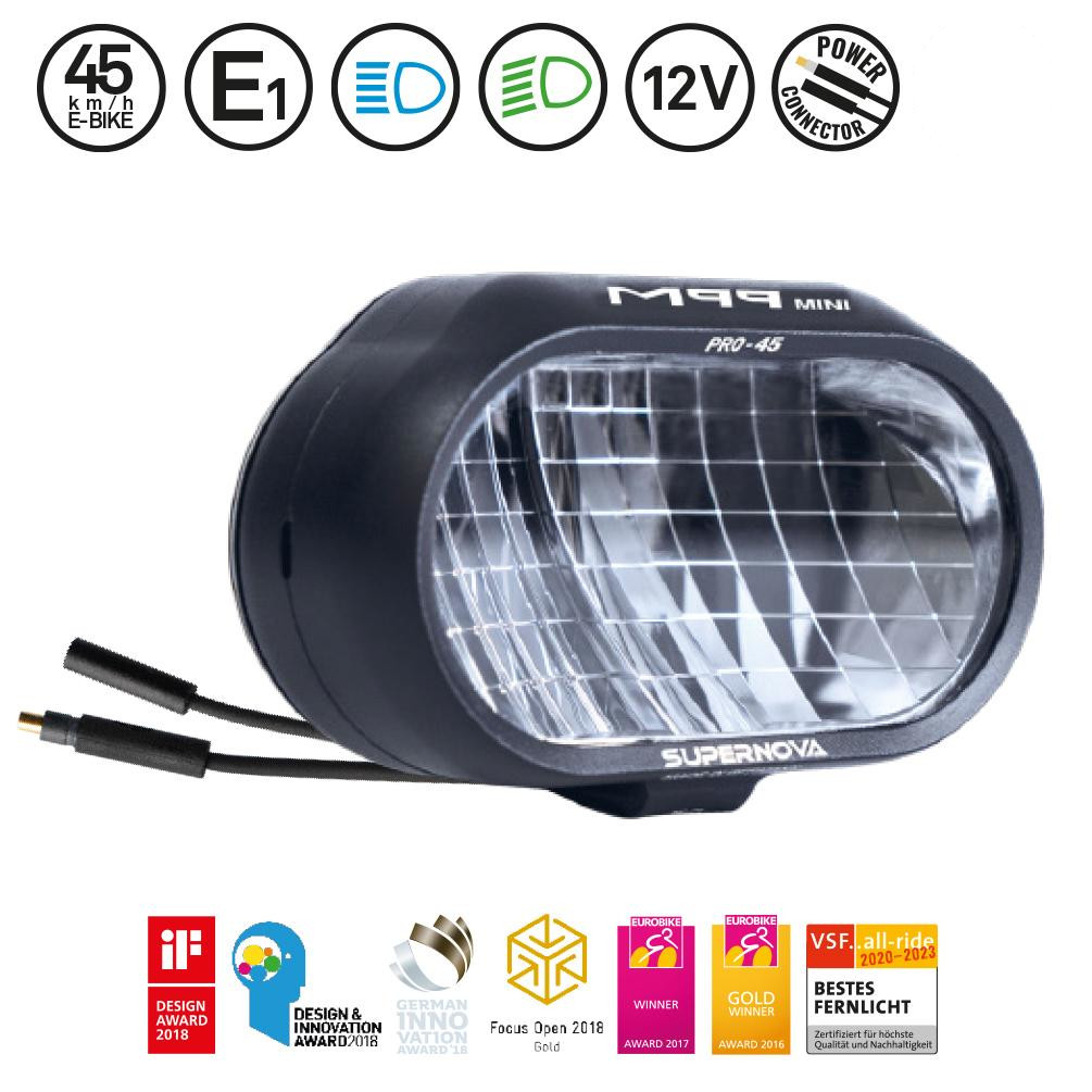 Supernova M99 Mini Pro-45 12V E-Bike Scheinwerfer U-Serie