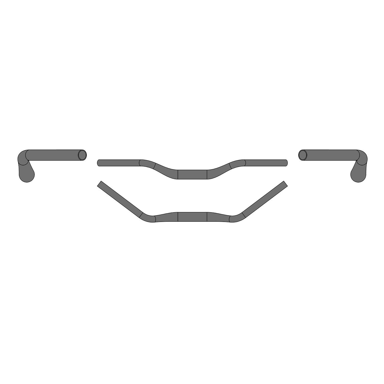 Ertotec City Cruiser Lenker, technische Zeichnung