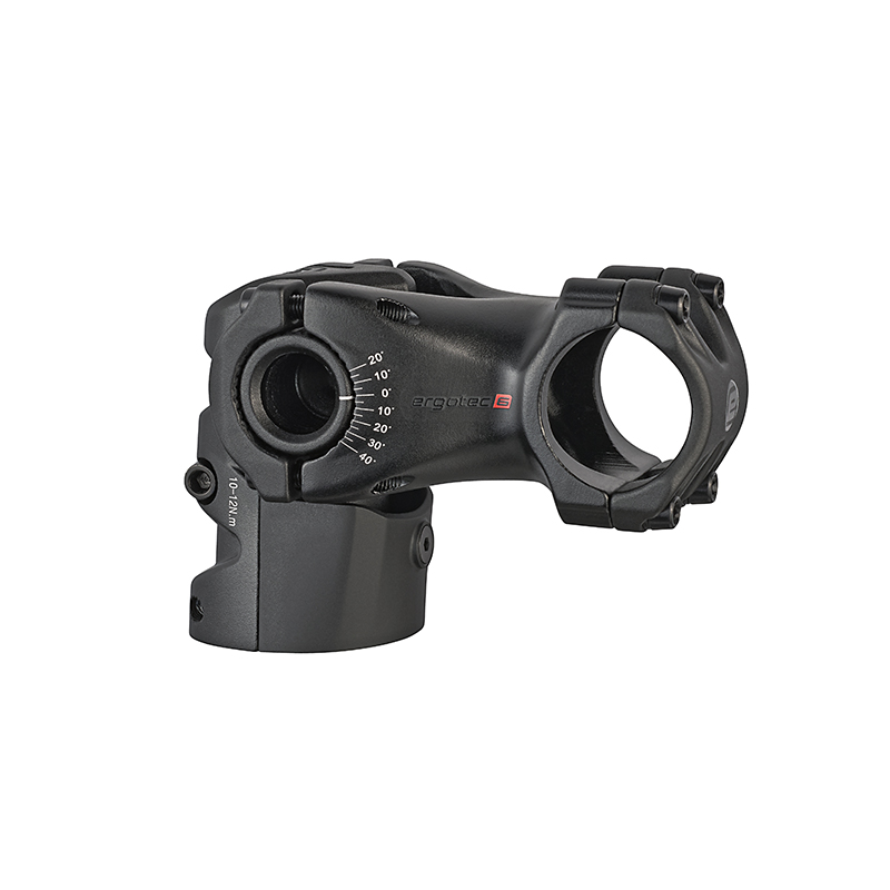 Ergotec Swell RE 70i Ahead Vorbau mit Aubau, integrierter Kabelführung, verstellbarem Winkel in schwarz