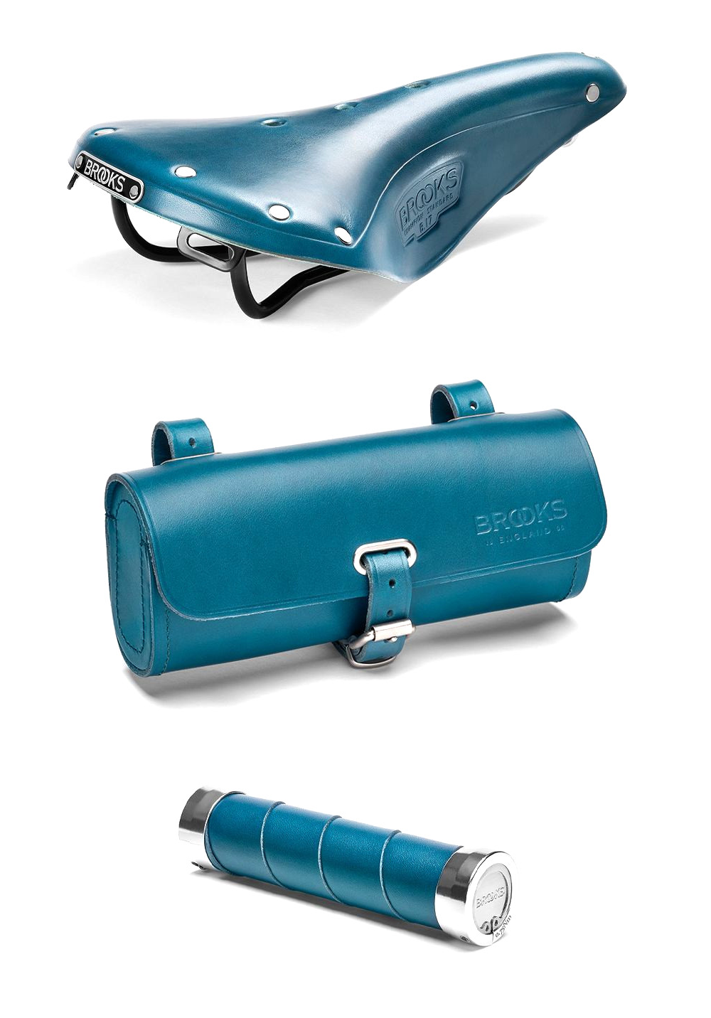 Ensemble Brooks édition limitée - B17, Slender & Challenge en turquoise