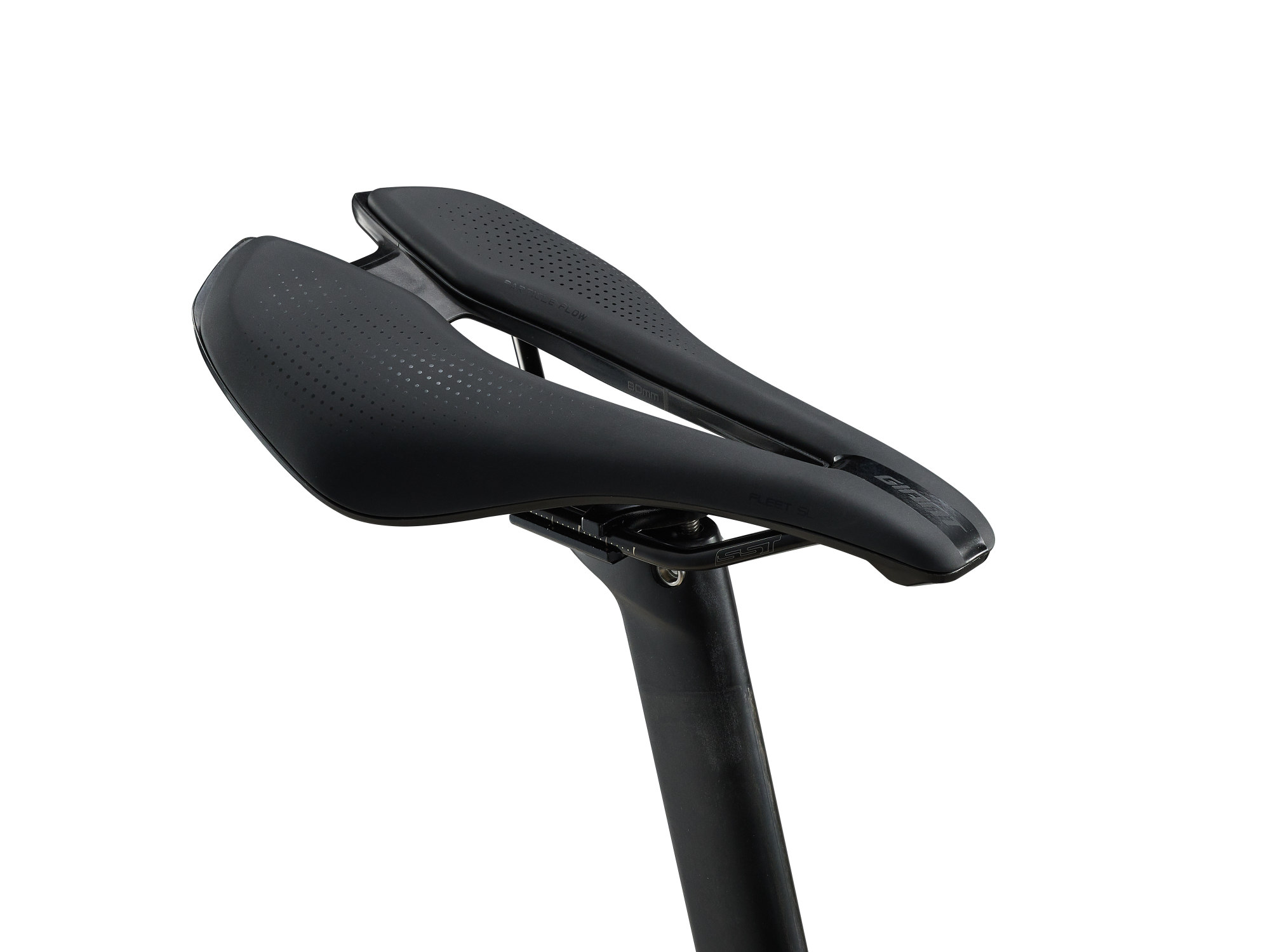 Vélo route aéro carbone Giant Propel Advanced Pro DA, détail selle Giant Fleet SL