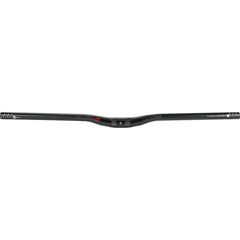 Ergotec MTB-Lenker Low Riser Bar mit 15mm Rise in schwarz