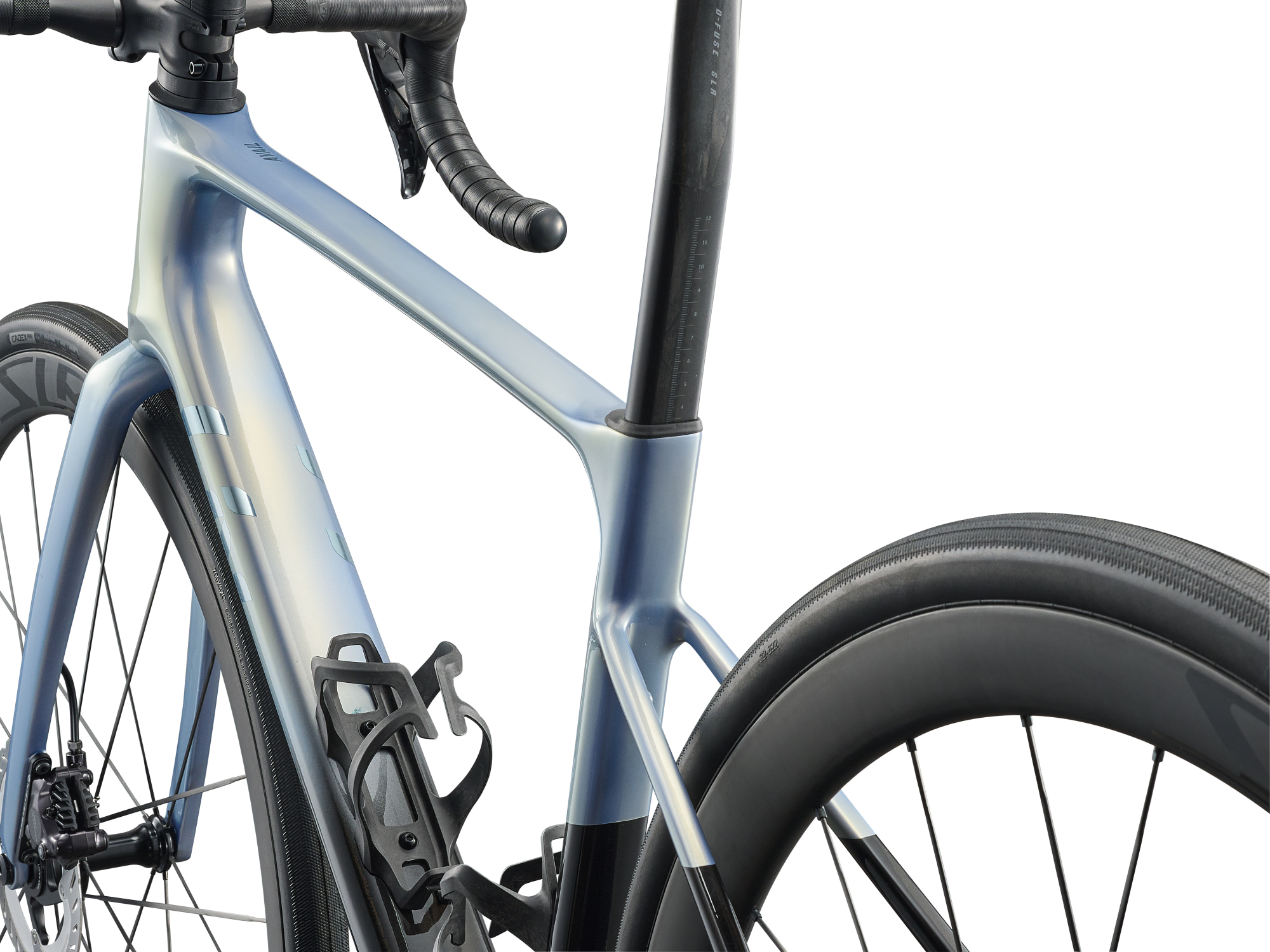 Vélo route endurance Liv Avail Advanced Pro 0, détail triangle avant gauche