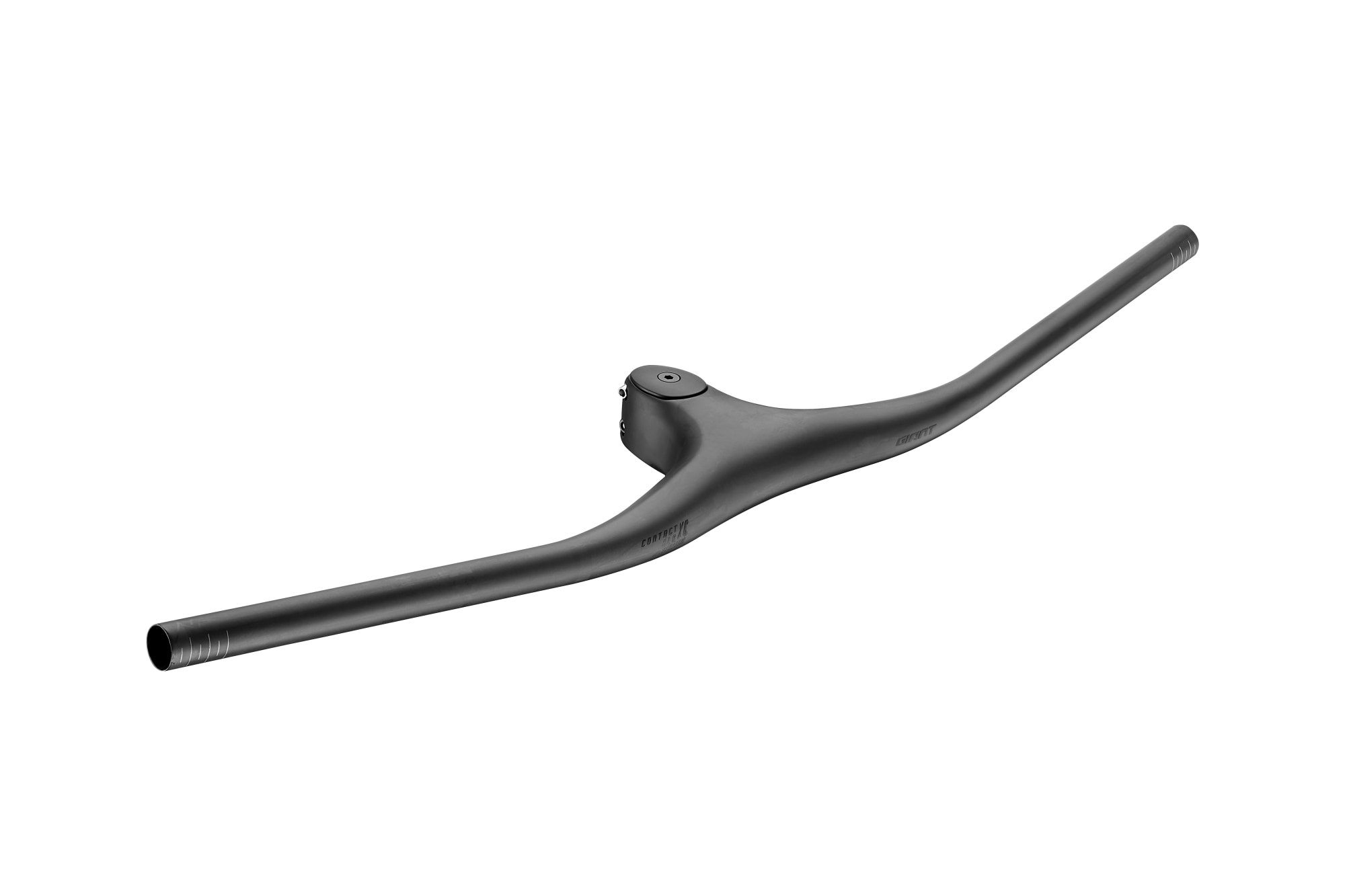 Giant Anthem Advanced SL MTB-Lenker aus Carbon in Schwarz mit breiter Form und integrierter Kabelfuehrung.