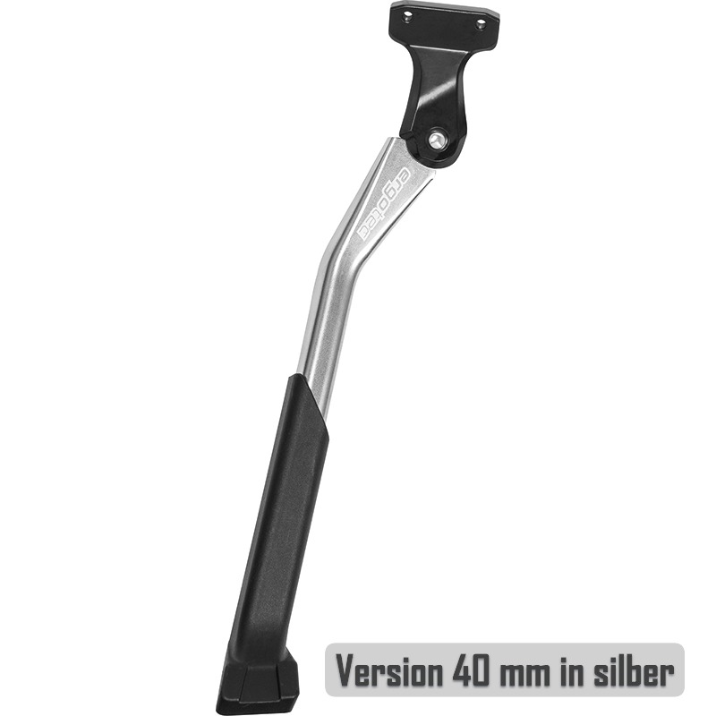 Ergotec Exclusive Direct Veloständer Hinterbauständer von Ergotec Modell Exclusive Direkt in schwarz silber mit 40 mm Lochbohrung