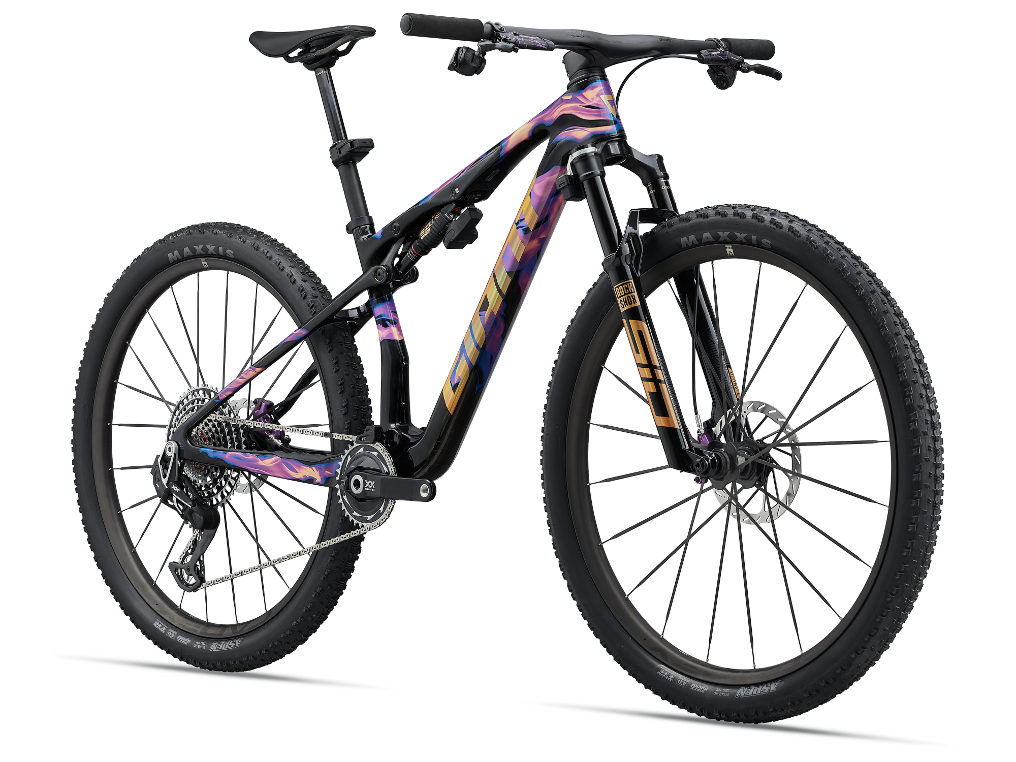 Giant Anthem Advanced SL SE Mountainbike in Stormfire Sprint in Schrägansicht