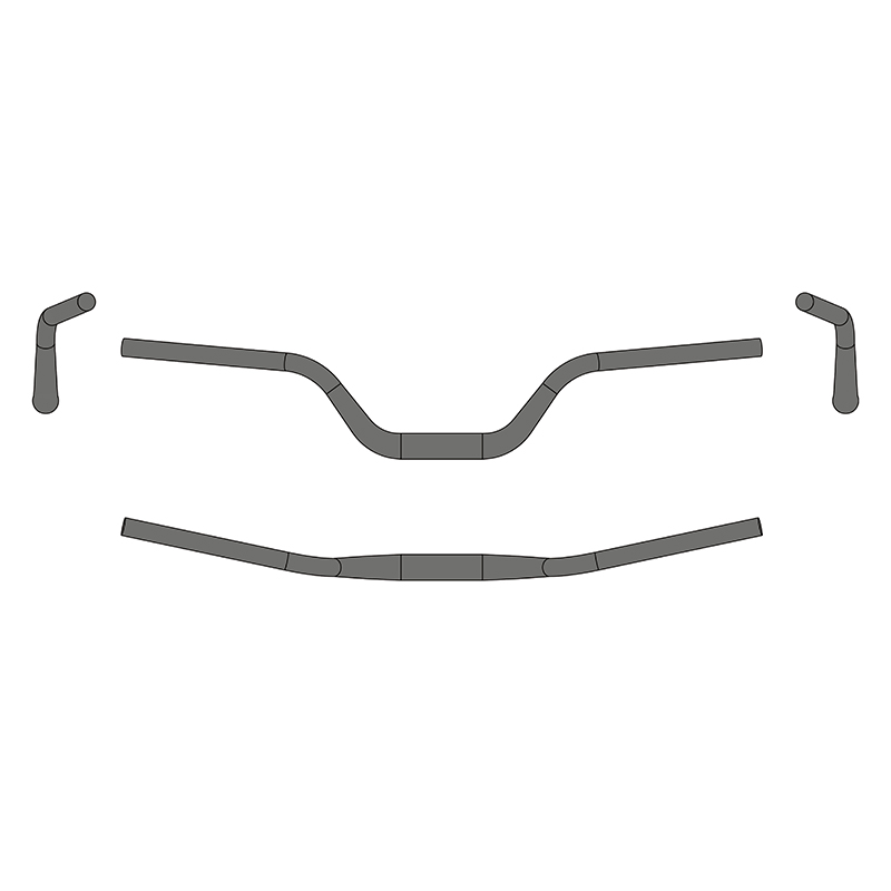 Ergotec MTB-Lenker Riser Bar 100 mit 31.8 Klemmung , technische Zeichnung