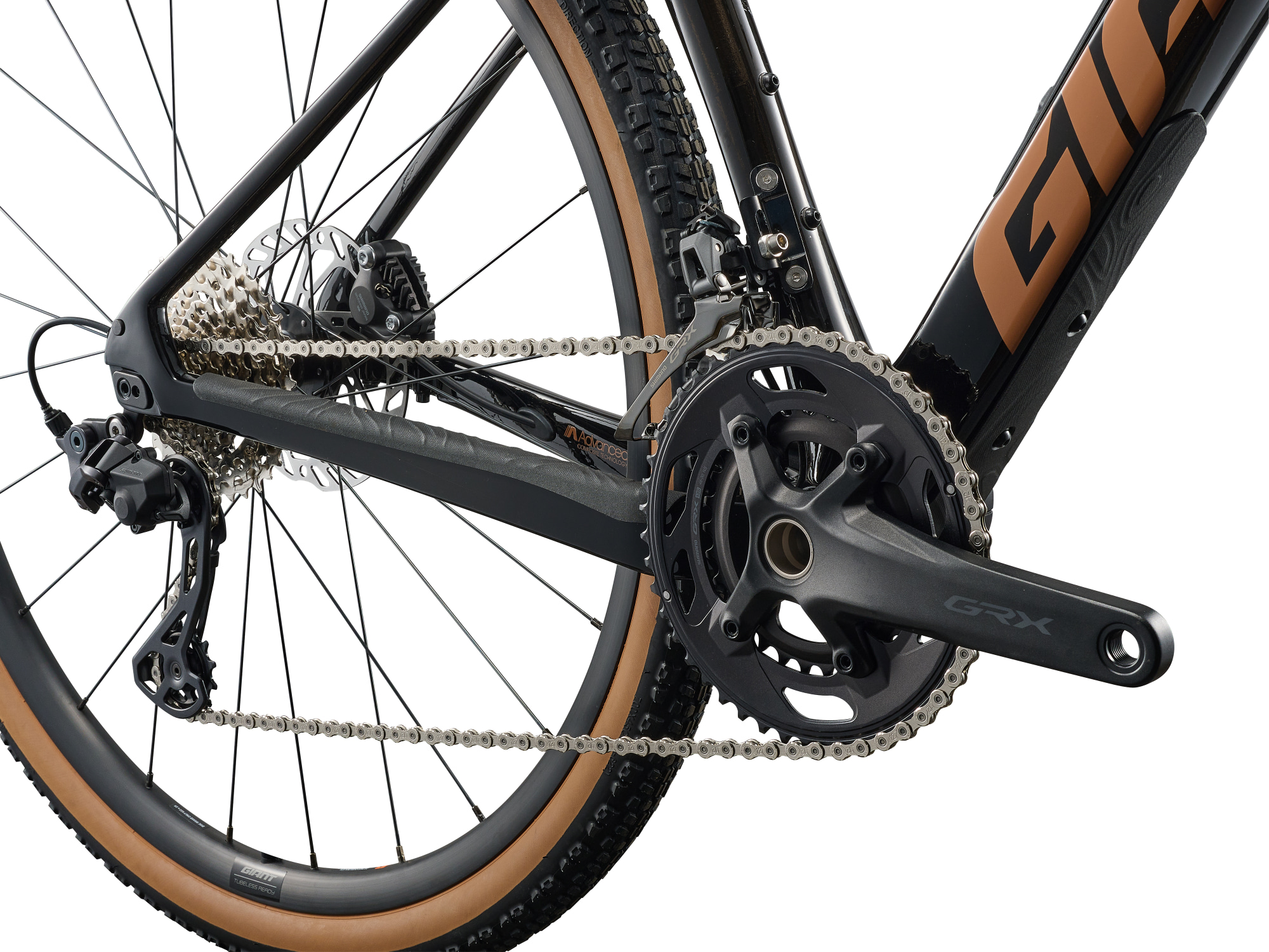 Vélo gravel Giant Revolt Advanced 2, détail transmission