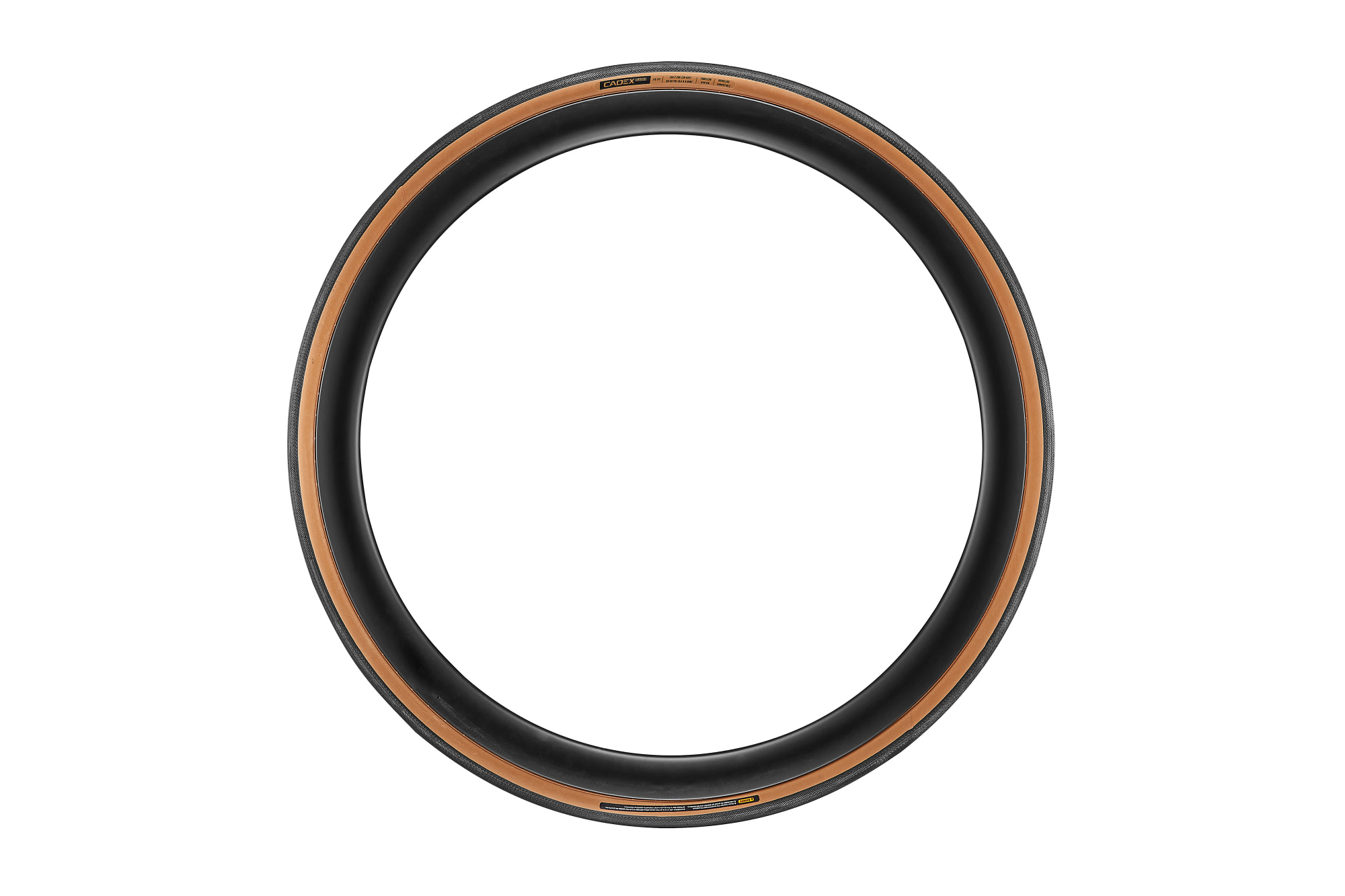 Cadex Rennradreifen Classics 32 Tubeless in tanwall-braun - Ansicht von der Seite