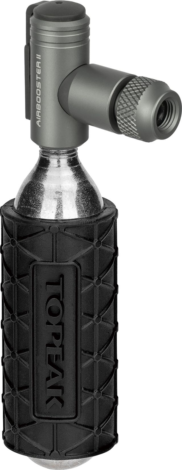 Topeak Airbooster II CO2 Pumpe mit Kartusche und Silkon-Schutzhülle