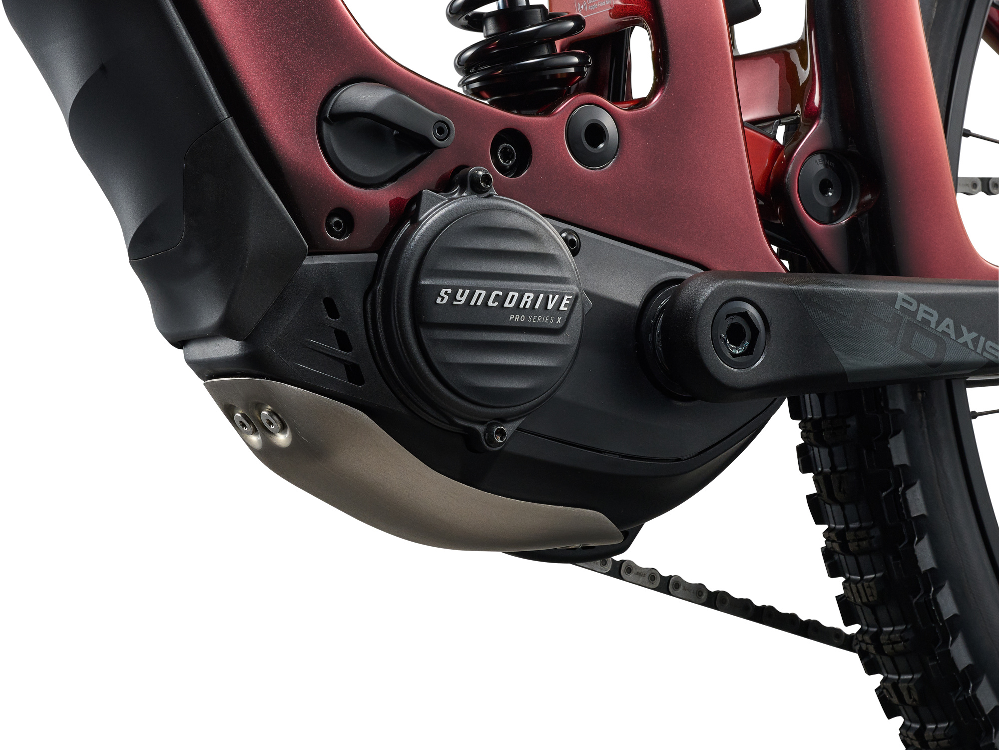 Giant Reign Advanced E+ 1 E-Mountainbike in Mars Dust mit SyncDrive Motor und Motorschutz.
