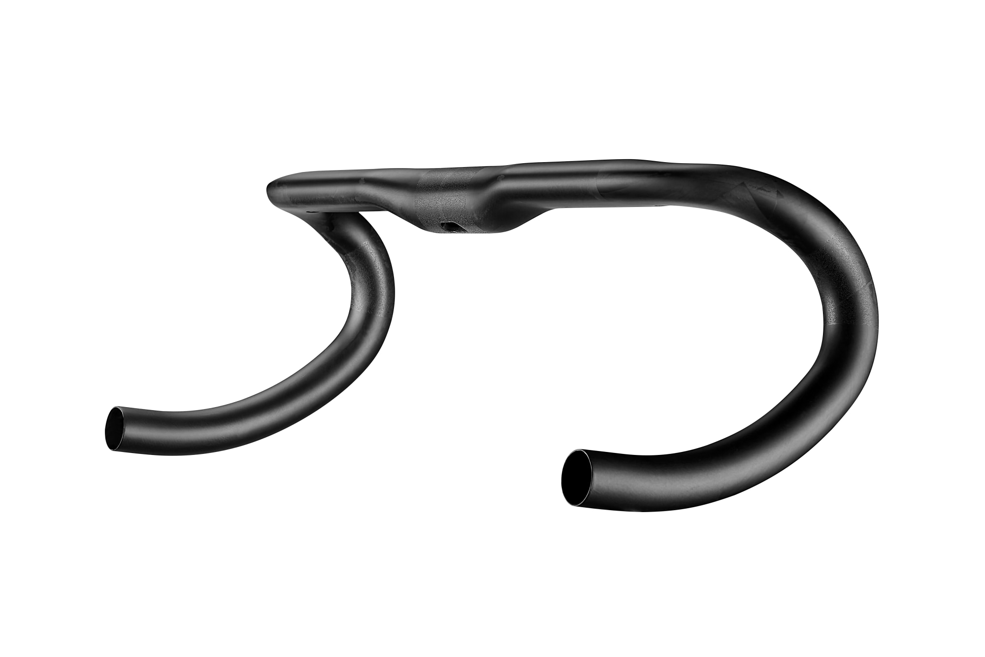 Seitliche Perspektive des Giant Contact SLR Carbonlenkers in Schwarz für Rennvelos.